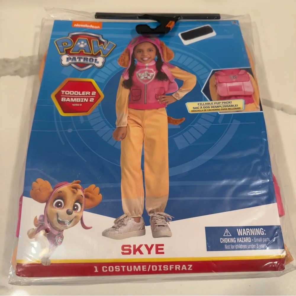 Nickelodeon Paw Patrol Toddler Skye Costume Size 2 Brand NEW